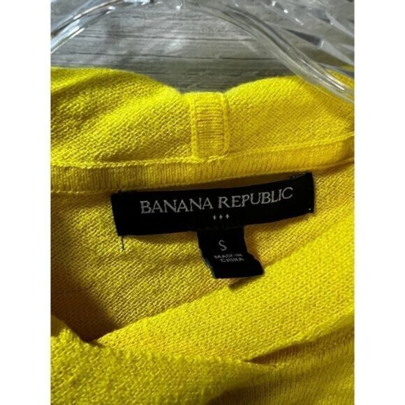 Banana Republic Yellow‎ Hoodie Sweater Small - Picture 5 of 5